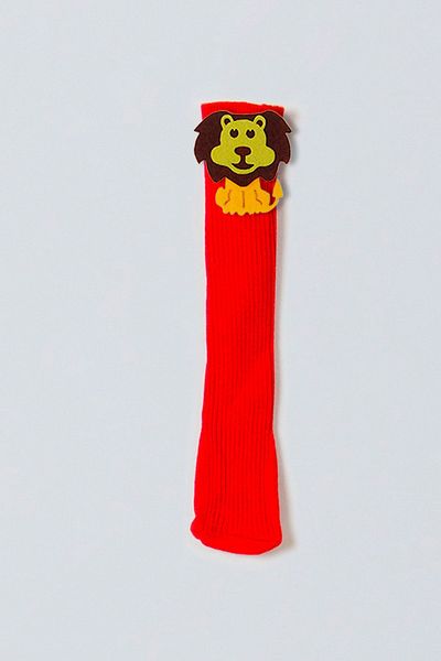 ADABEBEK Felted Knee Socks with Lion for Baby Girl