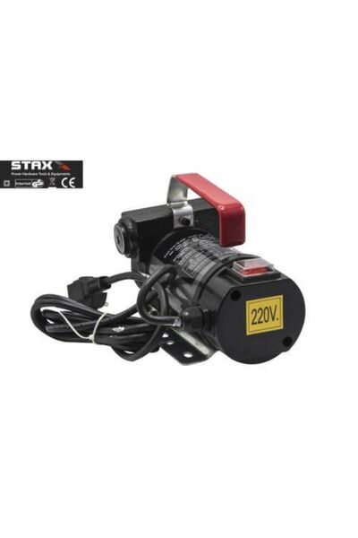 STAXX POWER Elektrikli Kendinden Emişli Taşınabilir Yakıt Sıvı Süt Yağ Aktarma Mazot Pompası 220v