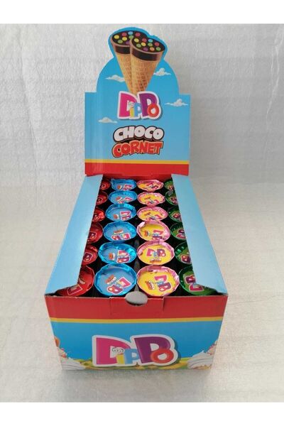 DİPPO Choco Cornet Çikolata Dolgulu Gofret 24 Lü