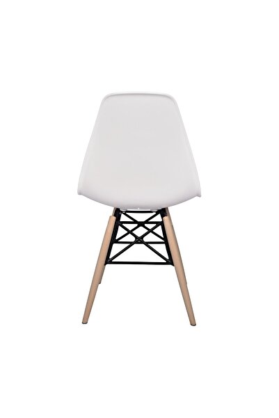 Dorcia Home Eames Plastik Kafesli Sandalye - 4 Adet - Cafe Balkon Mutfak Sandalyesi