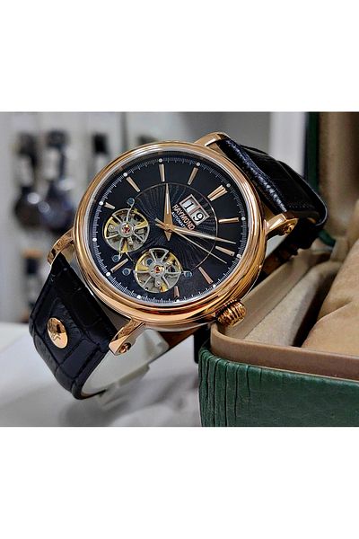 Raymond Men's Automatic Wristwatch - Black