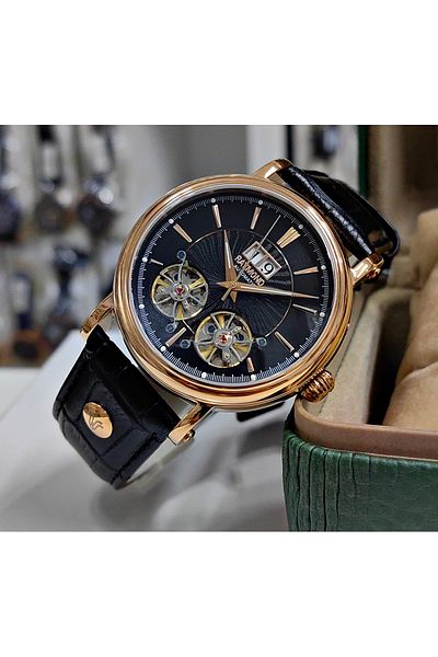 Raymond Men's Automatic Wristwatch - Black
