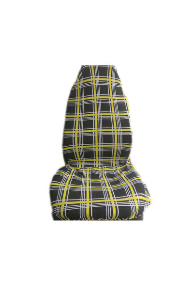 zifona حافظة خدمة غطاء مقعد السيارة منقوشة باللون الأصفر