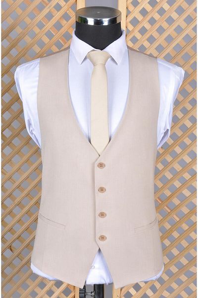 BAGGI MONO COLLAR DOUBLE KNITTED DOUBLE TEAR-FREE VEST MINK
