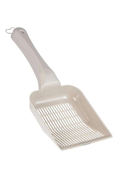 GOBYPET Intermittent Plastic Cat Litter Shovel, Cleaning Sifting Shovel Light Gray