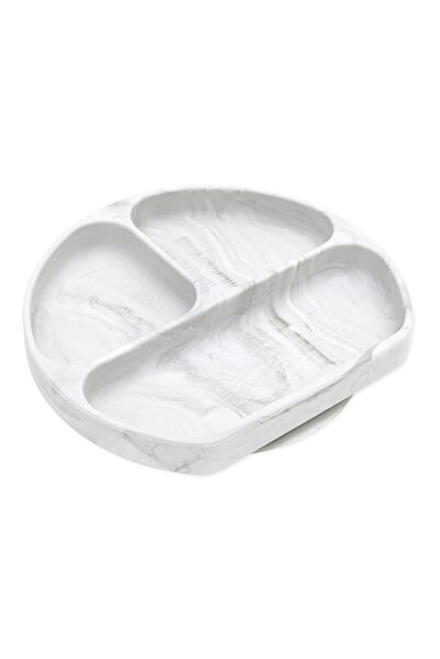 Bumkins Silikon Vakumlu Tabak - Marble