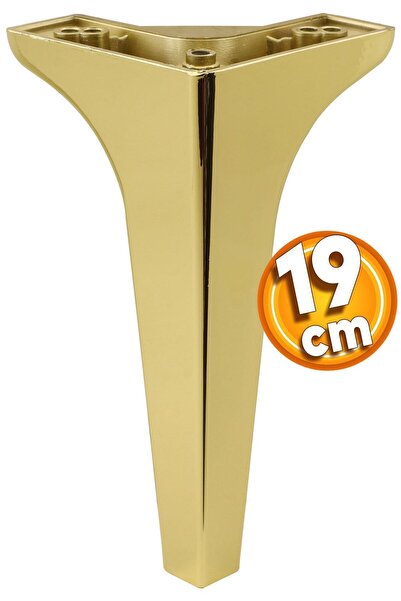 Badem10 Sedef Lüks Mobilya Kanepe Tv Ünitesi Konsol Koltuk Ayağı 19 Cm Altın ...