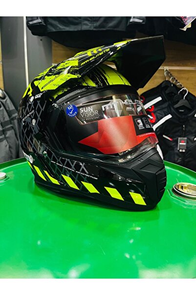 MT Helmets TEZ MOTOR MT HELMETS Synchrony Dual Sport ENDURO,CROSS MOTOSİKLET KASKI