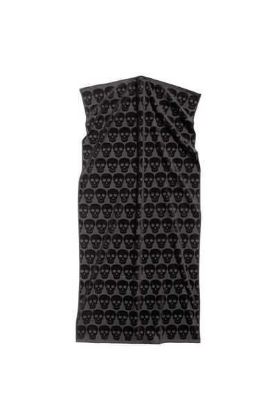 Sinteks 70x140cm Patterned Skull Bath Towel