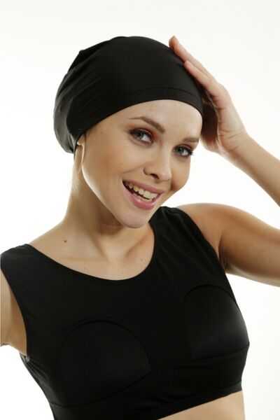 Emayo Half Closed Short Sleeve Tights Swimsuit Ayla Navy Blue