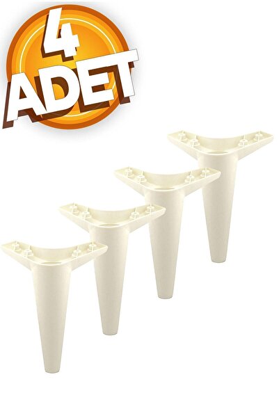 Badem10 Mobilya Kanepe Koltuk Ayağı Aytaşı Krem Tv Ünitesi Konsol Ayakları 20...