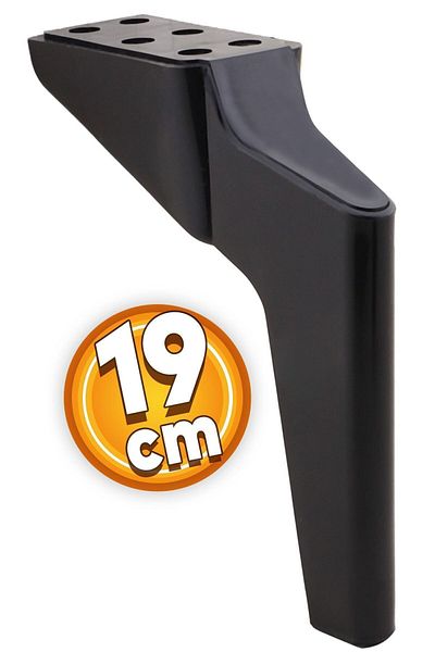 Badem10 Canapea TV Logan Luxury Neagra - Fotoliu Consolă 19 Cm