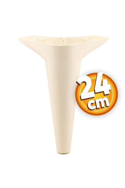 Badem10 Aspen Mobilier de lux Canapea Fotoliu Unitate TV Consolă Picior Picioare 24 Cm Cremă Picior (4 buc.)