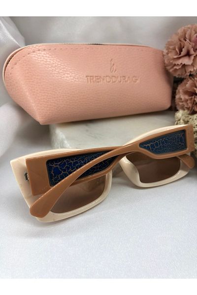 Di Caprio Ode Cat Eye Cream Beige Women's Sunglasses