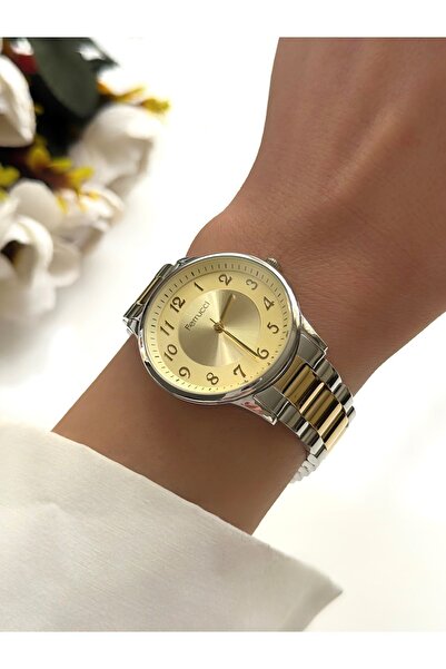 Ferrucci ساعة يد نسائية من FERRUCC (ذهبي وفضي)