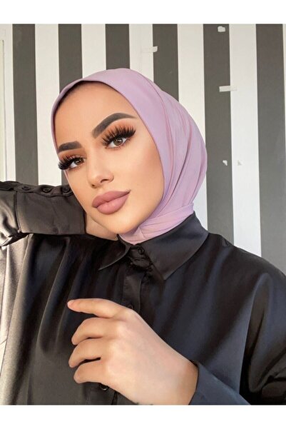 Organic Scarfs Kadın Tesettür Penye Çıtçıtlı Hazır Bone Şal Model Eşarp Şal