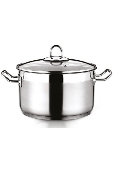 Hascevher Arbel 24x14 Cm Cam Kapaklı Çelik Tencere