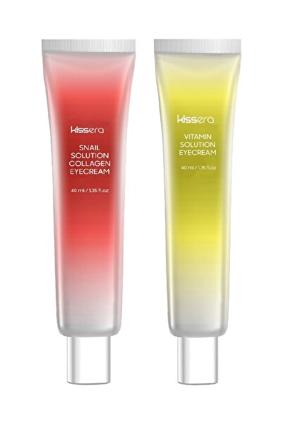 KİSSERA مجموعة كريمات فاخرة لمحيط العين - تحتوي على الكولاجين النقي وموسين ال...