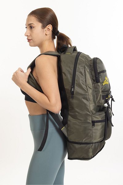 MESCHAIN Σακίδιο πλάτης Khaki Liter Bellows Mountaineer Multi-Eye Camper Travel Mountaineer Outdoor 55 10 λίτρων