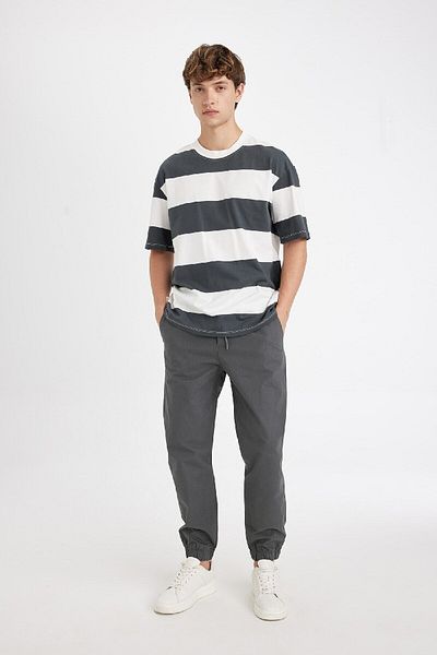 DeFacto Lace-Up Waist Jogger Trousers - Elastic Leg D1029Ax24Au