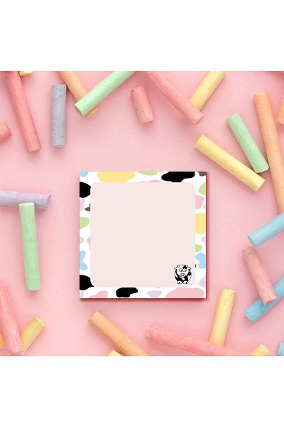 Pine Note Cute Cow Pattern Kawaii Memopad Memo Pad Notebook Notepad Planner