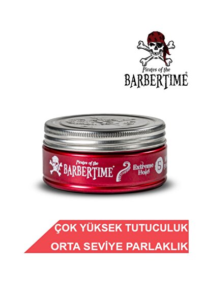 Barbertime Extreme Hold Pomade Wax - 150 ml - No:5