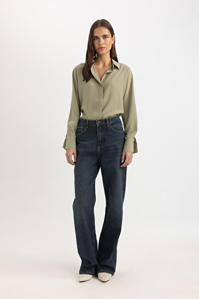 DeFacto Cămașă cu mânecă lungă Loose Fit B0752AX24SP