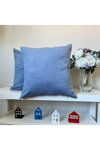 DECO Husă de pernă moale Indigo