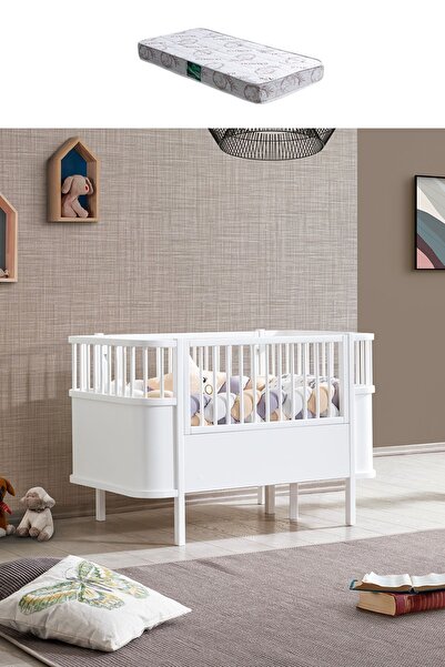Setay Mdf Beşik, Bella Büyüyen Beşik 90x120 1 Adet Comfort Yatak
