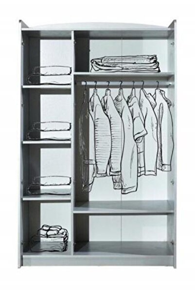 Setay Formula Genç Odası - 3 Kapılı Dolap, Audi Koltuklu Arabalı Yatak, Şifonyer - Beyaz