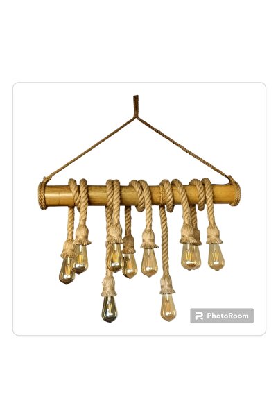 Ağış Elektrik Doğal Bambu Avize