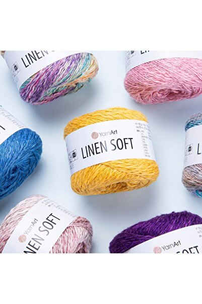 Yarnart Μπλούζα και ζακέτα από απαλό λινό ελαφρύ - Βαμβακερό πλεκτό νήμα 7305