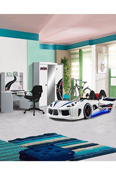 Setay Formula Genç Odası, 3 Kapılı Dolap, Audi Koltuklu Arabalı Yatak, Masa -...