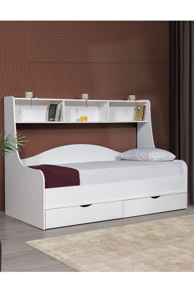 Setay Karyola, Hera Çekmeceli Karyola 90x200 - Beyaz