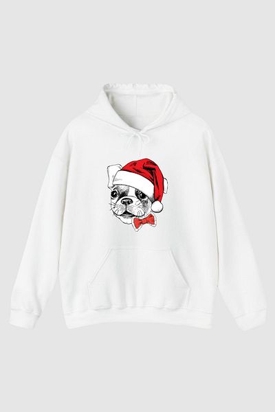 Nyda Collections Hanorac oversize unisex cu glugă, cu mânecă lungă, imprimat - buzunar cangur