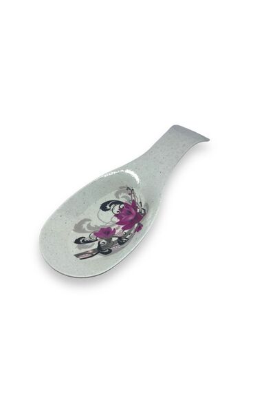 Dore Voir 24 cm Flower Patterned Melamine Countertop Dirty Spoon Holder