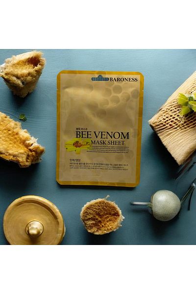 Baroness Bee Venom Bee Tox Extracted Paper Mask (5 Pcs)