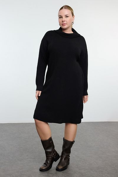 Trendyol Curve Μίνι πλεκτό φόρεμα με ζιβάγκο - TBBAW25AH00007