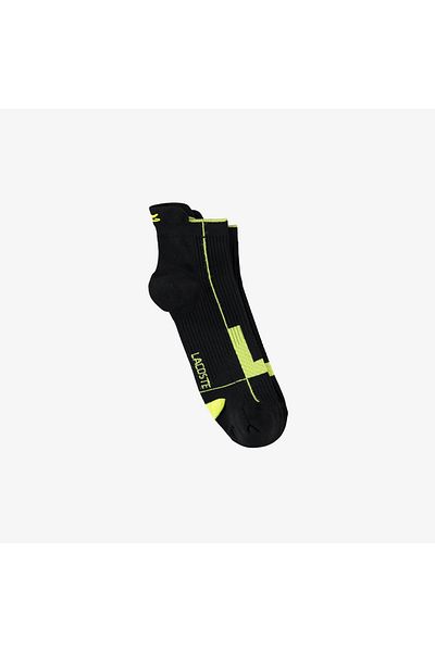 Lacoste Men's Color Blocked Black Socks