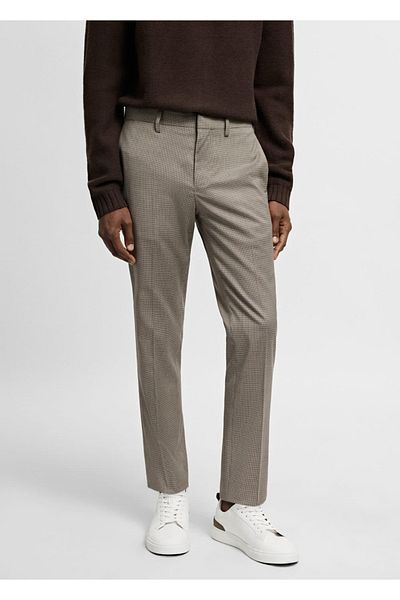 MANGO Man Super slim fit stretch fabric fabric pants