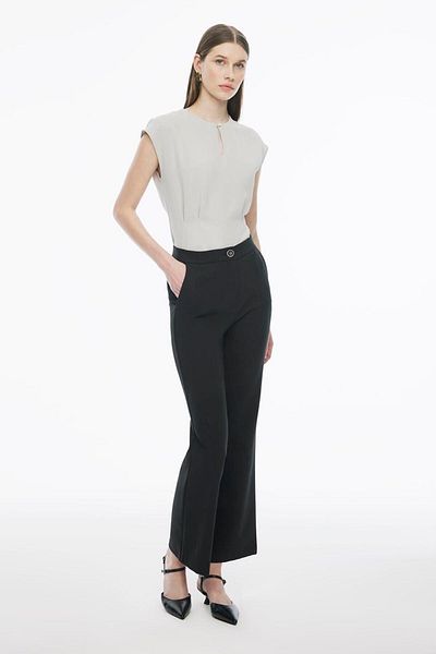 Perspective Black Fiors Pants 1850