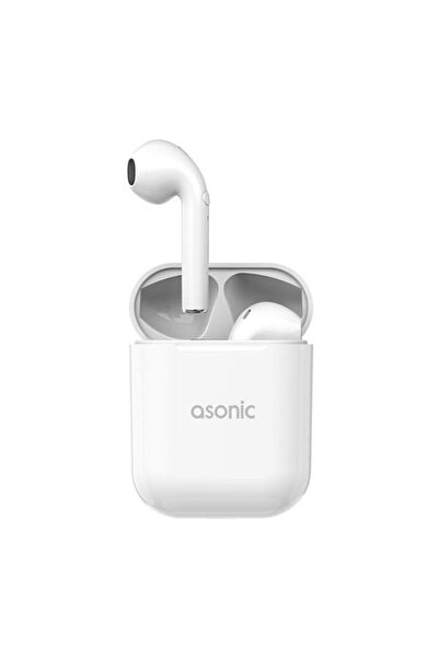 Asonic AS-TWS130 PRM Beyaz Mobil Telefon Uyumlu Bluetooth TWS AirPods Mikrofo...