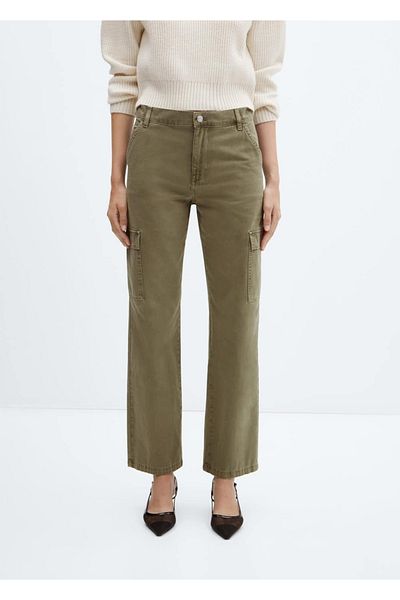 MANGO Woman Cargo jeans with pockets