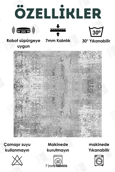 Faiend Digital Non-Slip Base Washable Modern Living Room Carpet Kitchen Carpet Hallway Carpet Carpet Runner (5)