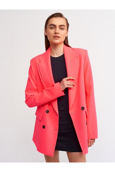 Dilvin 6921 Blazer Jacket-n.roz