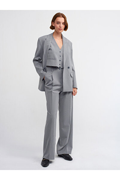 Dilvin 60713 Blazer Ceket-gri