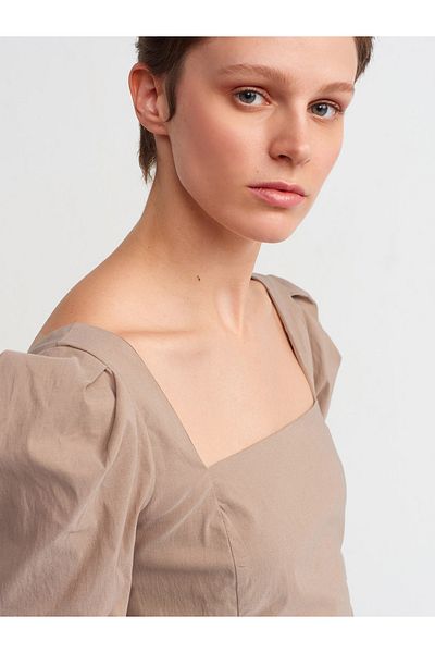 Dilvin 50116 Square Collar Top-stone