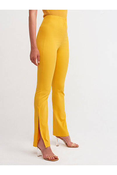 Dilvin 70339 Agraf Detaylı Pantolon-oranj