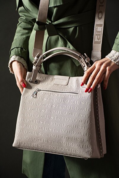 GALB LEATHER new Season Just Polo Women's Shoulder BaG - Dazzles with Style and Quality Harmony 1108-4031-stone