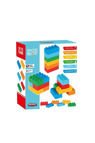 PİLSAN Starfish Nessiworld Macro 6 Color Brick Blocks